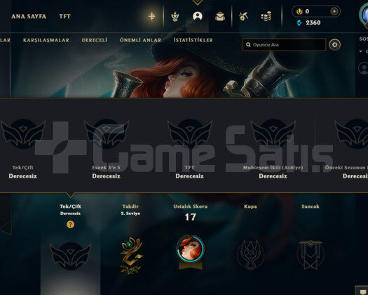 TR UNRANKED FRESH HESAP UYGUNA
