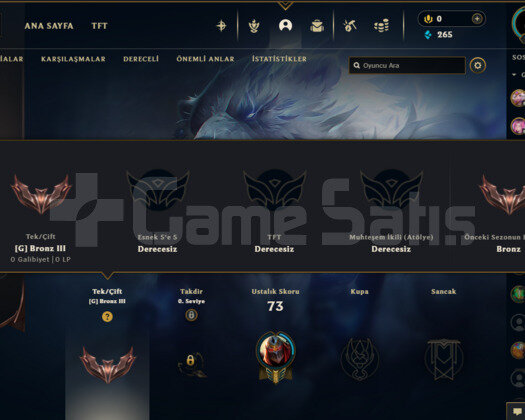 TR UNRANKED FRESH HESAP UYGUNA