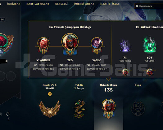 100K ZED | GOLD 4 | 7 KOSTUM HANDMADE HESAP