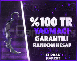 ULTRA VİP TR SUNUCU YAĞMACI GARANTİLİ RANDOM HESAP
