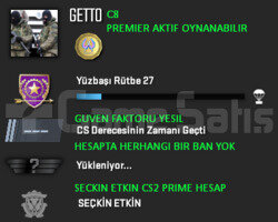 PREMIER ACIK | CSGO PRIME | GUVEN FAKTORU YESIL