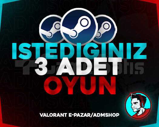 İSTEDİĞİNİZ 3 OYUN + GARANTİ