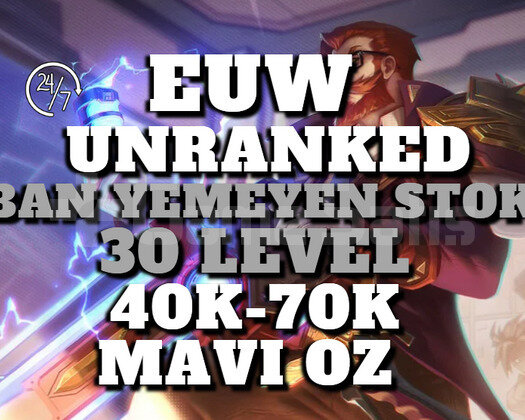 BAN YEMEZ! EUW 40K-70K 30 LEVEL UNRANKED