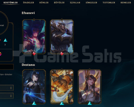 EUW Zümrüt 3 | 8 Kostüm - 38 Hero | LoL Hesap