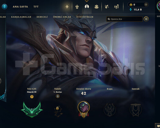 EUW Zümrüt 3 | 8 Kostüm - 38 Hero | LoL Hesap