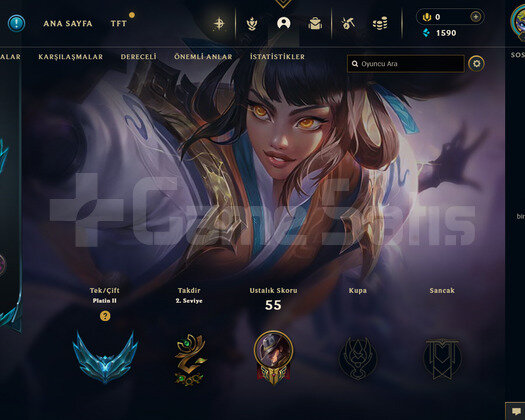 EUW Plat 2 | 10 Kostüm - 36 Hero | LoL Hesap