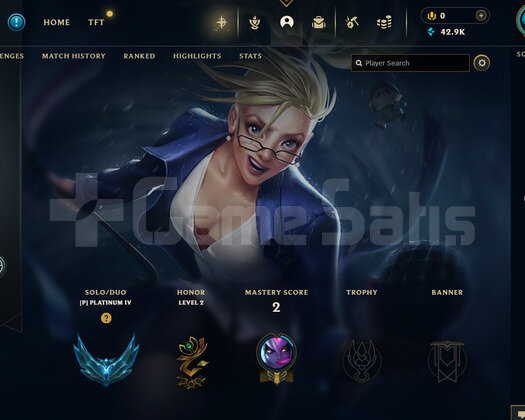 EUW Plat 4 | 2 Kostüm - 42K Mö | LoL Hesap