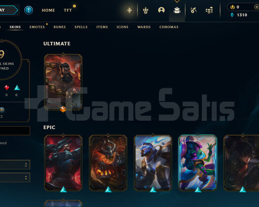 EUW Plat 4 | 9 Kostüm - 41 Hero | LoL Hesap