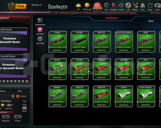 ELİTLİ + DOLU QUANTUMLU + FULL +6  EFSANE HESAP
