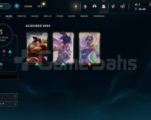 EUW Plat 4 | 3 Kostüm - 22 Hero |LoL Hesap