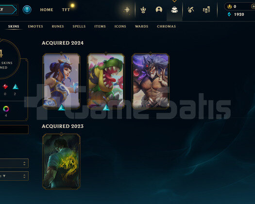 EUW Gold 1 | 4 Kostüm - 26 Hero | LoL Hesap