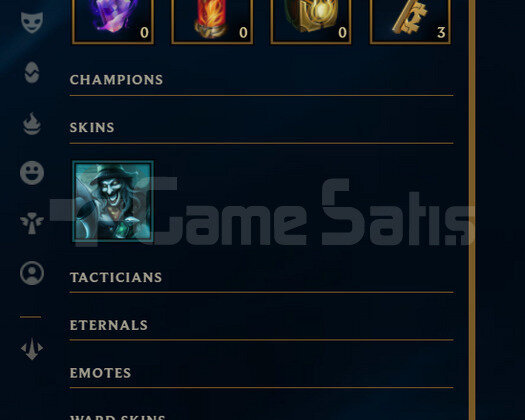 EUW Gold 1 | 3 Kostüm - 17K Mö | LoL Hesap