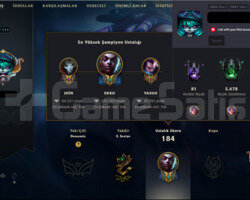 111 LEVEL MAINLIK HANDMADE LOL HESABI