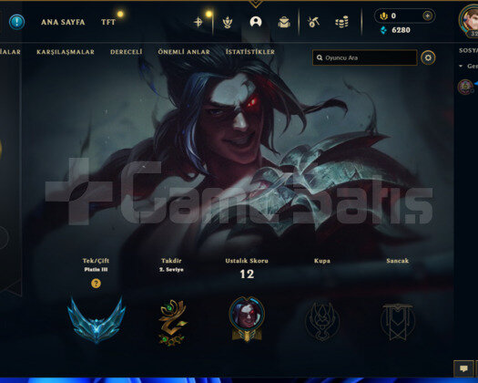 EUW SERVERI PLAT3 HESAP FRESH +45
