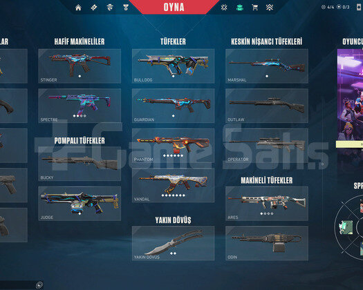 Skinli Dia2 Valorant Hesabı
