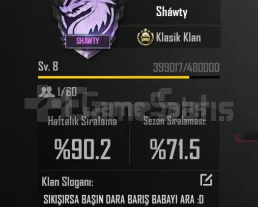 8.9 SEVİYE KLAN HEMEN TESLİM