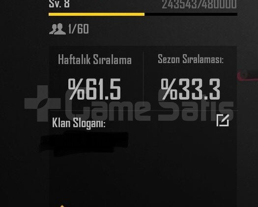 8.5 SEVİYE KLAN HEMEN TESLİM