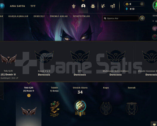 EUW DEMİR 2 S11 HESABI