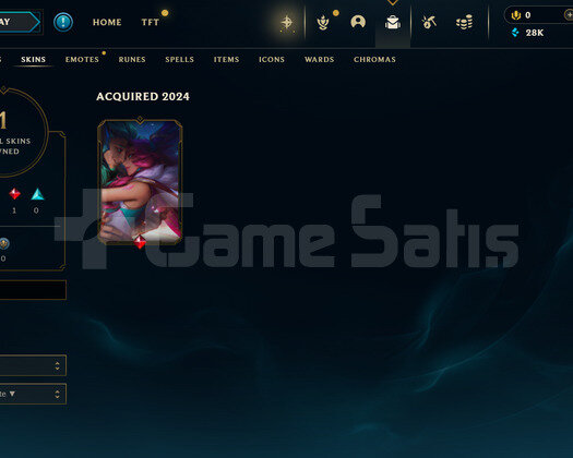 EUW Gold 1 | 1 Kostüm - 28K Mö | LoL Hesap