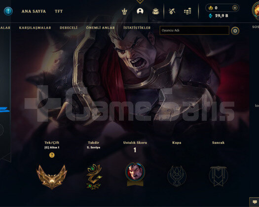 EUW GOLD 1 FRESH ACC