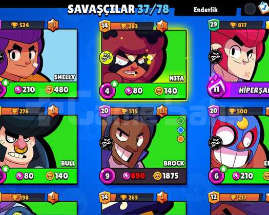 14 K KUPA EFSANE BRAWL STARS HESAP ACİL SATILIK