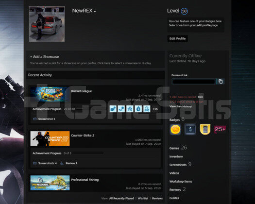 50 LEVEL STEAM + GAMES