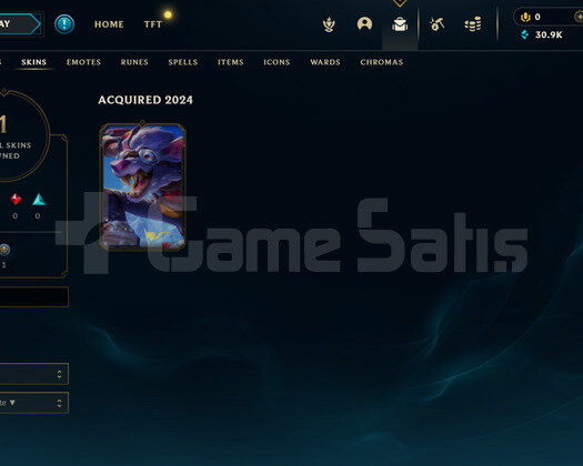 EUW Gold 1 | 1 Kostüm - 30K Mö | LoL Hesap