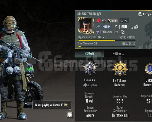 BUZ DİYARLI DOLU BAŞLANGIÇ HESABI PUBG