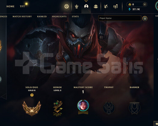 EUW Gold 2 | 1 Kostüm - 37K Mö | LoL Hesap