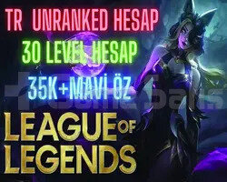 EUW BAN YEMEZ 30+LEVEL 40K-70K BE UNRANKED HESAP