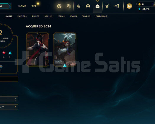 TR Zümrüt 1 | 2 Kostüm - 41K Mö | LoL Hesap