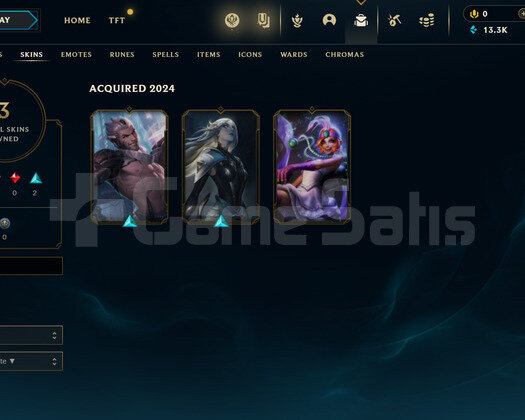 TR Plat 1 | 3 Kostüm - 13K Mö | LoL Hesap