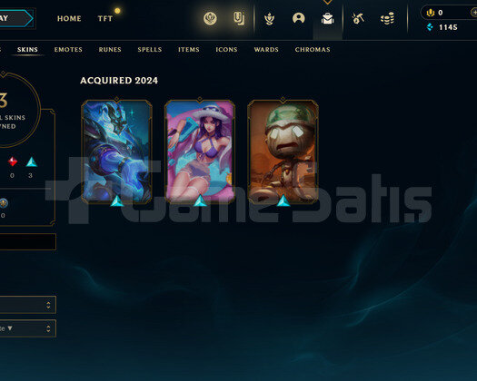 TR Plat 1 | 3 Kostüm - 35 Hero | LoL Hesap
