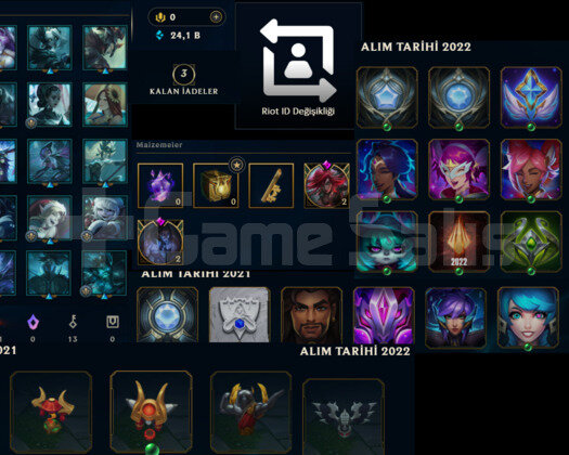 150K KATA HANDMADE UNRANKED LOL HESABI