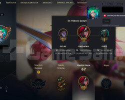 150K KATA HANDMADE UNRANKED LOL HESABI