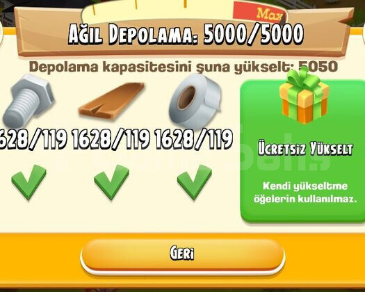 80 LVL 5000 AGİL 2000 AMBAR DEPOLU İÇİ AGİL DOLU