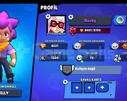 Brawl Stars 8400 Kupa Bronz Hesap