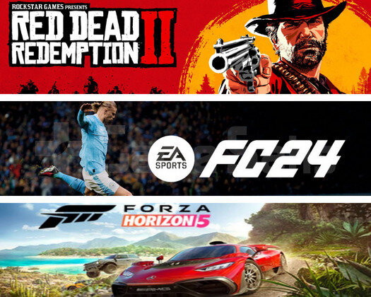 FC24 + RDR2 + FORZA5 + GARANTİ