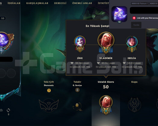 53 LVL VLAD MAIN  LOL HESABI