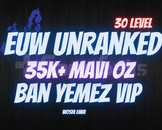 BAN YEMEZ! EUW 35K-70K 30 LEVEL UNRANKED