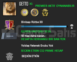 PREMIER AKTIF CS2 PRIME | 3 MADALYA | YESIL FAKTOR