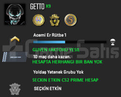3 MADALYA | CS2 PRIME | YESIL FAKTOR X10