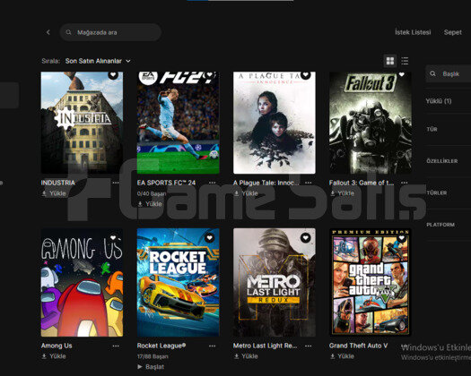 Epic games Fc 24 ultimate içinde 4300 fp var