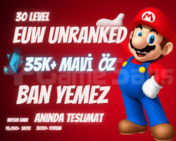 BAN YEMEZ! EUW 35K+ MAVİ ÖZ 30 LEVEL UNRANKED