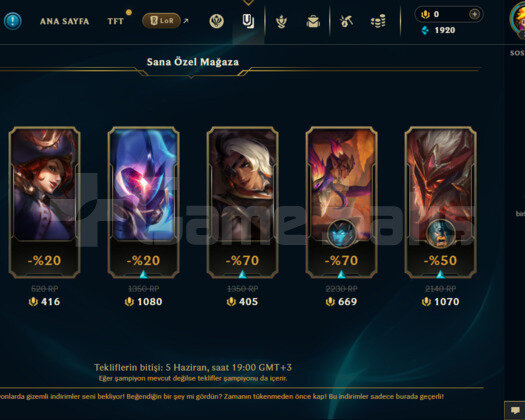 EUW GEÇEN SEZON PLAT BİTİRMİŞ SİLVER 1 ACC