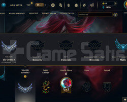 EUW GEÇEN SEZON PLAT BİTİRMİŞ SİLVER 1 ACC