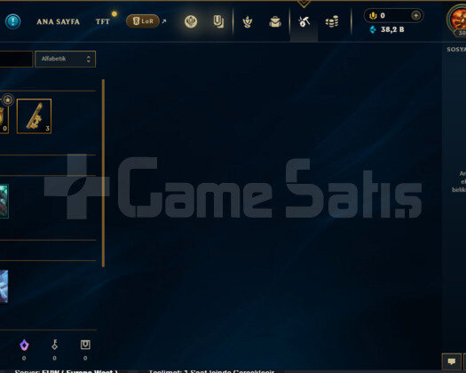 EUW UNRANKED +38K MÖ FRESH ACC YÜKSEK MMR