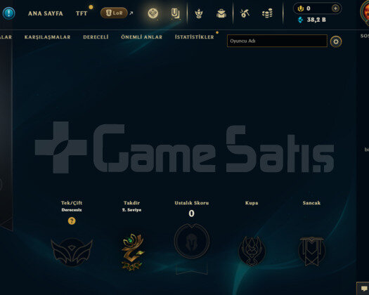 EUW UNRANKED +38K MÖ FRESH ACC YÜKSEK MMR