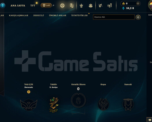 EUW UNRANKED +38K MÖ FRESH ACC YÜKSEK MMR