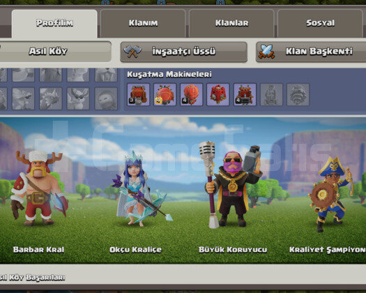 70 LVL OKÇU | 63 LVL BARBAR | 13. BB Full Hesap